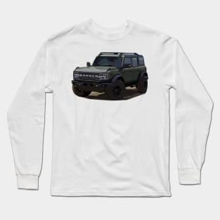 2021 Ford Bronco 4 Door Cactus Grey Long Sleeve T-Shirt